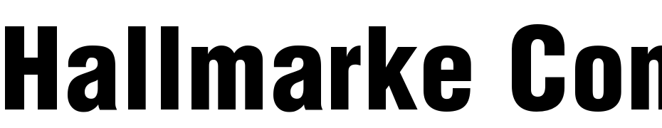 Hallmarke Condensed Black Regular Yazı tipi ücretsiz indir